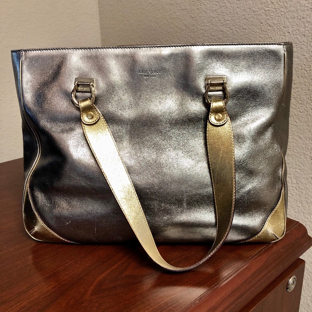 ♠️ Kate Spade ♠️ Silver-Gold two-tone shoulder bag